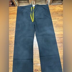 NWOT Unisex Black Wonderwink Scrub Pants - Med.